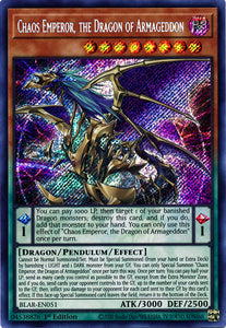 Chaos Emperor, the Dragon of Armageddon - BLAR-EN051 - Secret Rare - 1st Edition