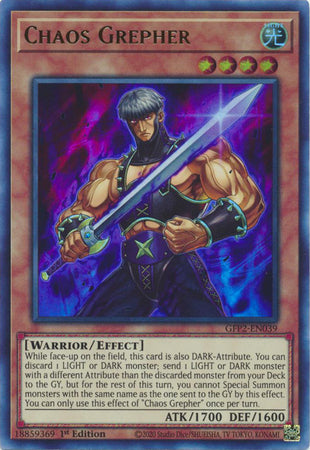 Chaos Grepher - GFP2-EN039 - Ultra Rare - 1st Edition