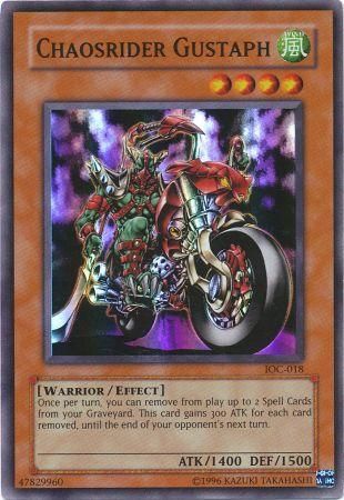 Chaosrider Gustaph - IOC-018 - Super Rare - 1st Edition