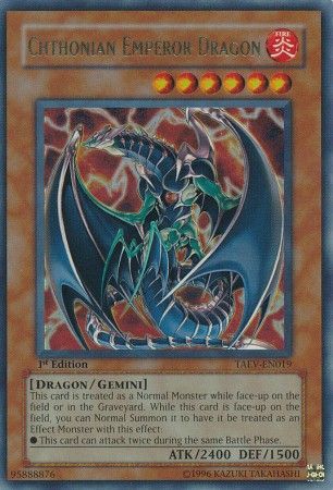 Chthonian Emperor Dragon - TAEV-EN019 - Ultra Rare - 1st Edition