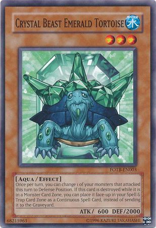 Crystal Beast Emerald Tortoise - FOTB-EN003 - Common - Unlimited