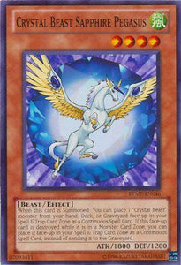 Crystal Beast Sapphire Pegasus - RYMP-EN046 - Common - Unlimited