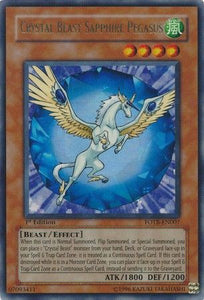 Crystal Beast Sapphire Pegasus - FOTB-EN007 - Ultra Rare - 1st Edition