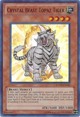 Crystal Beast Topaz Tiger - RYMP-EN043 - Super Rare - Unlimited