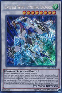 Crystal Wing Synchro Dragon - SHVI-EN049 - Secret Rare - Unlimited