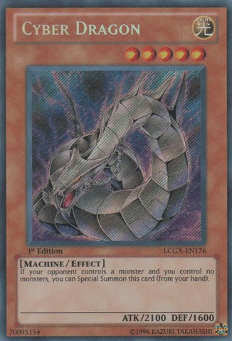 Cyber Dragon - LCGX-EN176 - Secret Rare - 1st Edition