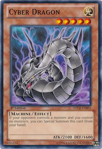 Cyber Dragon (Black) - SDCR-EN003 - Common - 1st Edition