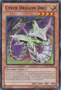 Cyber Dragon Drei - SDCR-EN002 - Super Rare - Unlimited