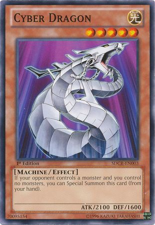 Cyber Dragon (White) - SDCR-EN003 - Common - 1st Edition