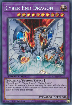 Cyber End Dragon - SGX1-ENG21 - Secret Rare - 1st Edition