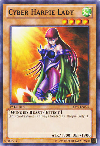 Cyber Harpie Lady - LCJW-EN096 - Common - 1st Edition