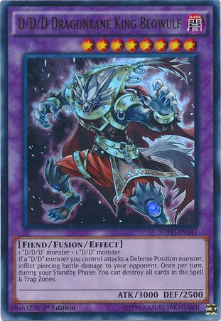 D/D/D Dragonbane King Beowulf - SDPD-EN041 - Ultra Rare - 1st Edition