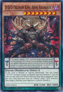 D/D/D Oblivion King Abyss Ragnarok - SDPD-EN012 - Common - 1st Edition