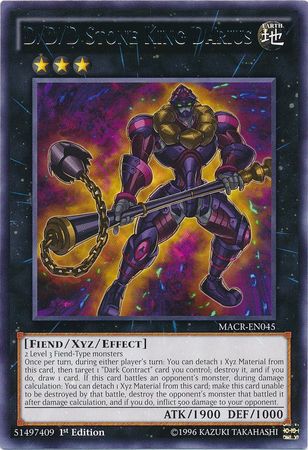 D/D/D Stone King Darius - MACR-EN045 - Rare - 1st Edition