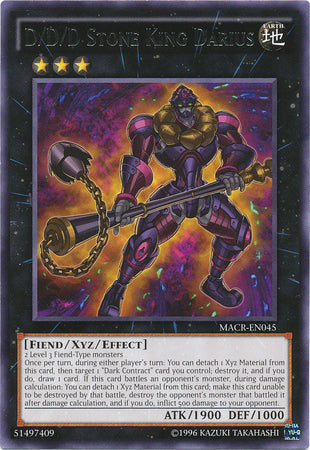 D/D/D Stone King Darius - MACR-EN045 - Rare - Unlimited