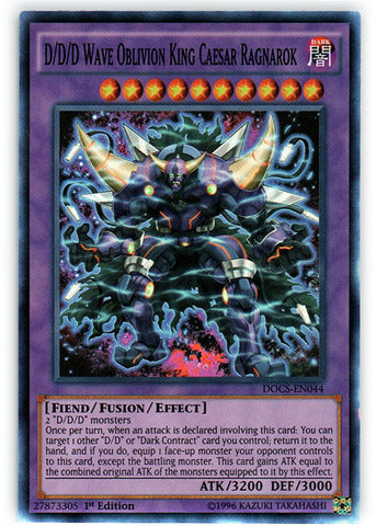 D/D/D Wave Oblivion King Caesar Ragnarok - DOCS-EN044 - Super Rare - 1st Edition