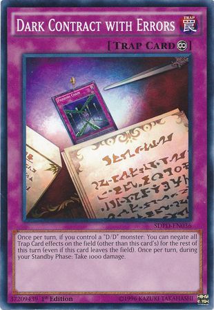 Dark Contract with Errors - SDPD-EN036 - Common - 1st Edition