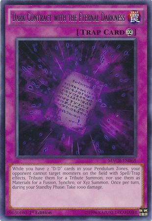 Dark Contract with the Eternal Darkness - MACR-EN068 - Rare - 1st Edition