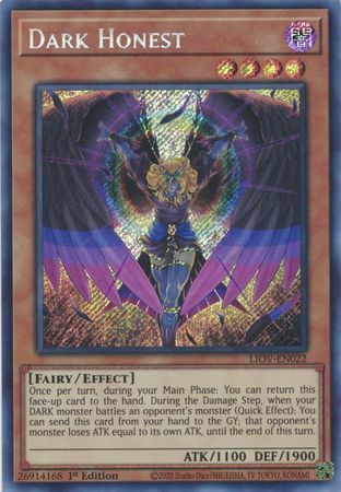 Dark Honest - LIOV-EN022 - Secret Rare - 1st Edition