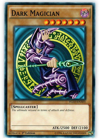 Dark Magician - YGLD-ENA03 - Common - 1st Edition