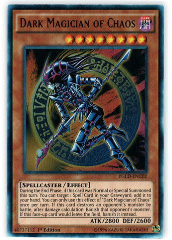 Dark Magician of Chaos - YGLD-ENC02 - Ultra Rare - 1st Edition