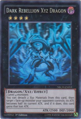 Dark Rebellion Xyz Dragon - NECH-EN053 - Ghost Rare - 1st Edition