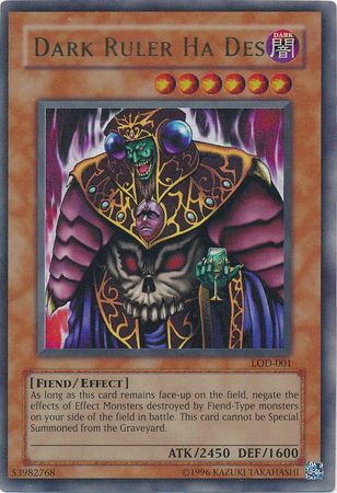 Dark Ruler Ha Des - LOD-001 - Ultra Rare - 1st Edition