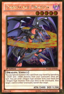 Darkflare Dragon - PGLD-EN040 - Gold Rare - 1st Edition