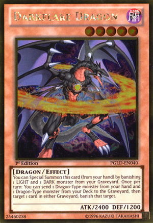 Darkflare Dragon - PGLD-EN040 - Gold Rare - Unlimited