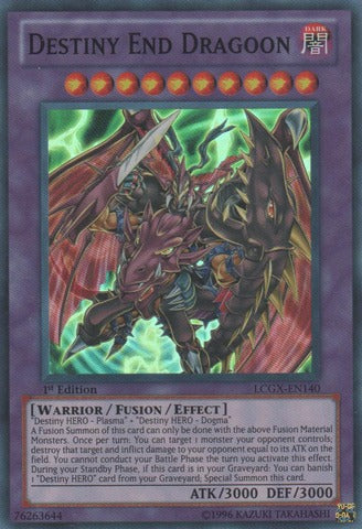 Destiny End Dragoon - LCGX-EN140 - Super Rare - 1st Edition