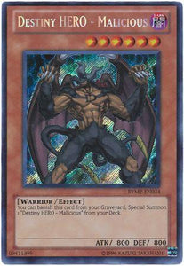 Destiny HERO - Malicious - RYMP-EN034 - Secret Rare - Unlimited