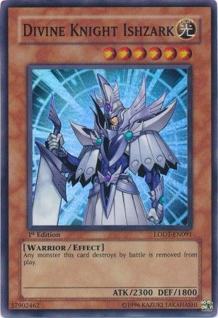 Divine Knight Ishzark - LODT-EN091 - Super Rare - 1st Edition