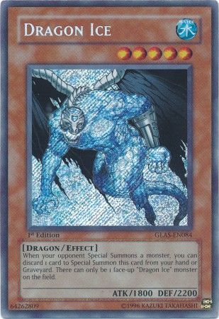 Dragon Ice - GLAS-EN084 - Secret Rare - 1st Edition