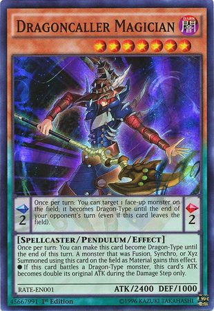 Dragoncaller Magician - RATE-EN001 - Super Rare - 1st Edition