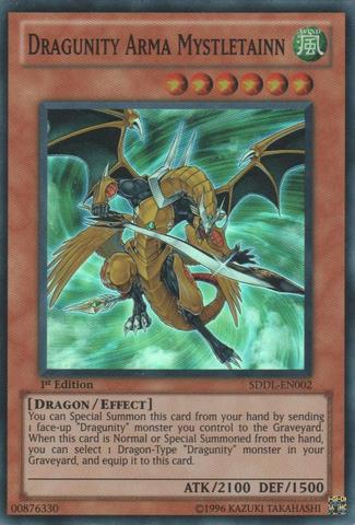 Dragunity Arma Mystletainn - SDDL-EN002 - Super Rare - 1st Edition