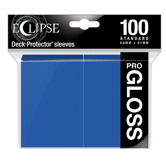 Eclipse Gloss Standard Deck Protector Sleeves (Dark Blue)