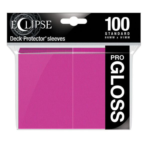 Eclipse Gloss Standard Deck Protector Sleeves (Pink)
