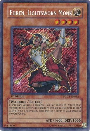 Ehren, Lightsworn Monk - LODT-EN082 - Secret Rare - 1st Edition