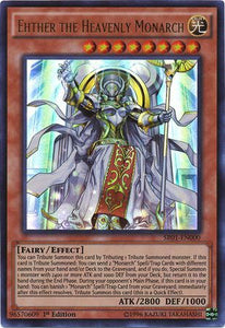 Ehther the Heavenly Monarch - SR01-EN000 - Ultra Rare - 1st Edition