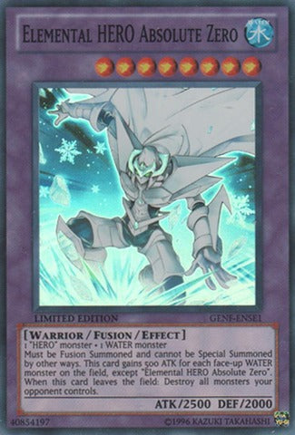 Elemental HERO Absolute Zero - GENF-ENSE1 - Super Rare - Limited