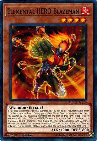 Elemental HERO Blazeman - LEHD-ENA16 - Common - 1st Edition