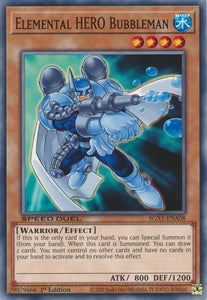 Elemental HERO Bubbleman - SGX1-ENA08 - Common - 1st Edition