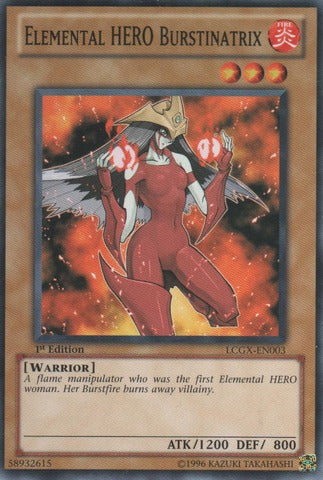 Elemental HERO Burstinatrix - LCGX-EN003 - Common - 1st Edition