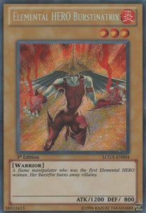 Elemental HERO Burstinatrix - LCGX-EN004 - Secret Rare - 1st Edition