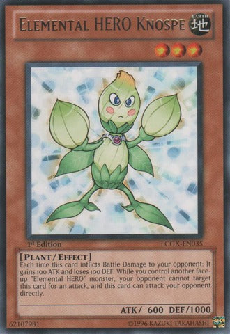 Elemental HERO Knospe - LCGX-EN035 - Rare - 1st Edition