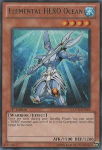 Elemental HERO Ocean - LCGX-EN025 - Rare - 1st Edition