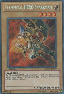 Elemental HERO Sparkman - LCGX-EN007 - Secret Rare - 1st Edition