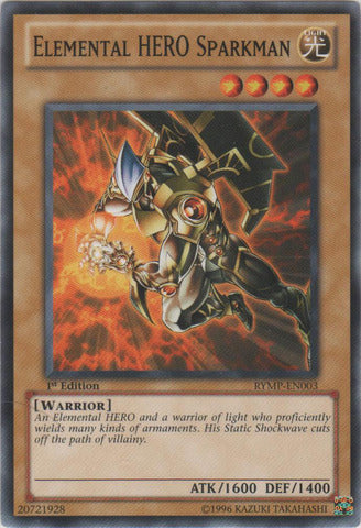 Elemental HERO Sparkman  - RYMP-EN003 - Common - 1st Edition