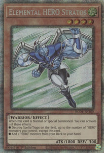 Elemental HERO Stratos - BODE-EN100 - Starlight Rare - 1st Edition