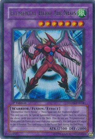 Elemental Hero Air Neos - STON-EN034 - Ultra Rare - 1st Edition